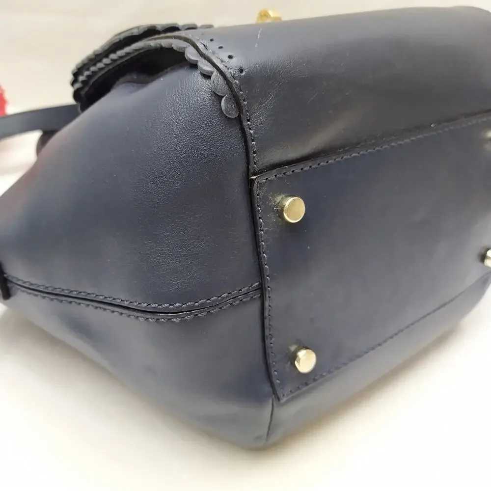 Kate Spade Palm Springs Maggie Midnight Blue Satchel Bag